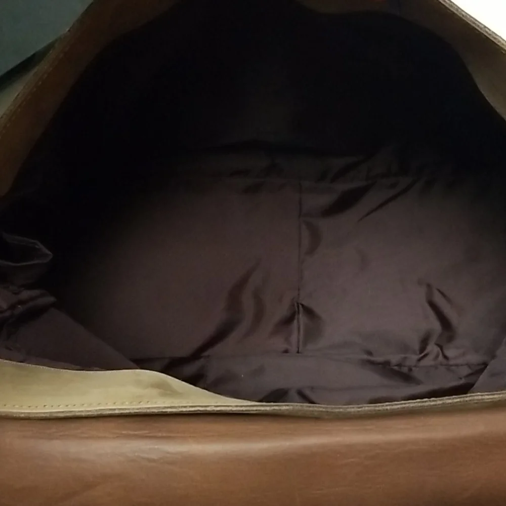 Vintage Leather Large Messenger Style Briefcase